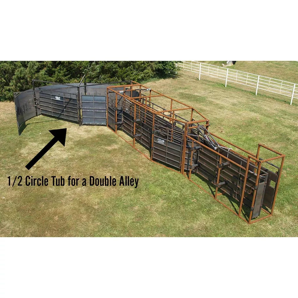1/2 CIRCLE 10′ CROWDING TUB for the DOUBLE ALLEY – LINN