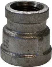 1/4" x 1/8" - Black Malleable Coupling - Galvanized