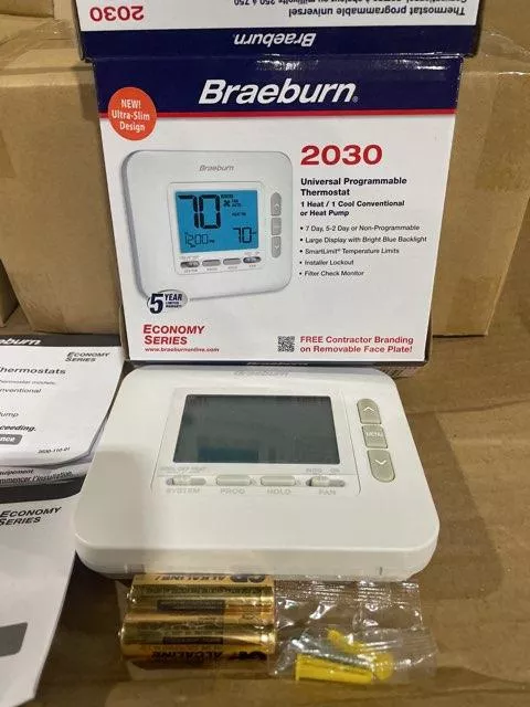 1 Heat/1 Cool, 7-Day, 2-5 Day Programmable 24 V Heat Pump/Conventional