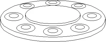 10" - Forged Steel 150# Blind Flange Raised Face A105