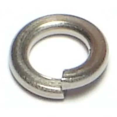 #10 Stainless Steel Medium Split Lock Washers - 18-8 Grade, 3/16 X 21/64