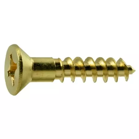 #10 X 1 Brass Phillips Flat Head Wood Screws - Durable And Versatile Fasteners