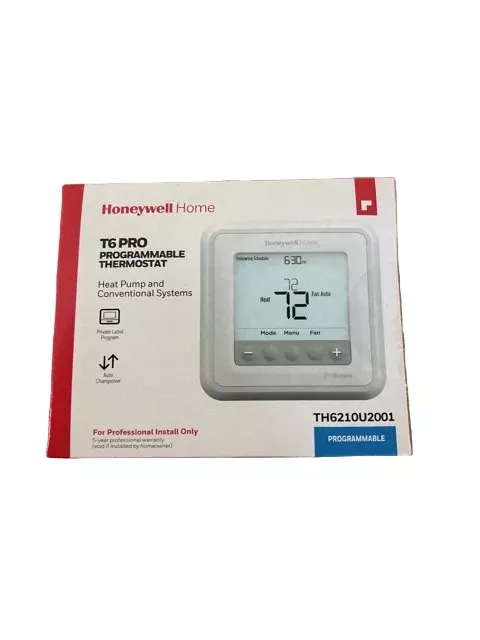2 Heat/1 Cool, Programmable 24 V Heat Pump/Conventional Thermostat