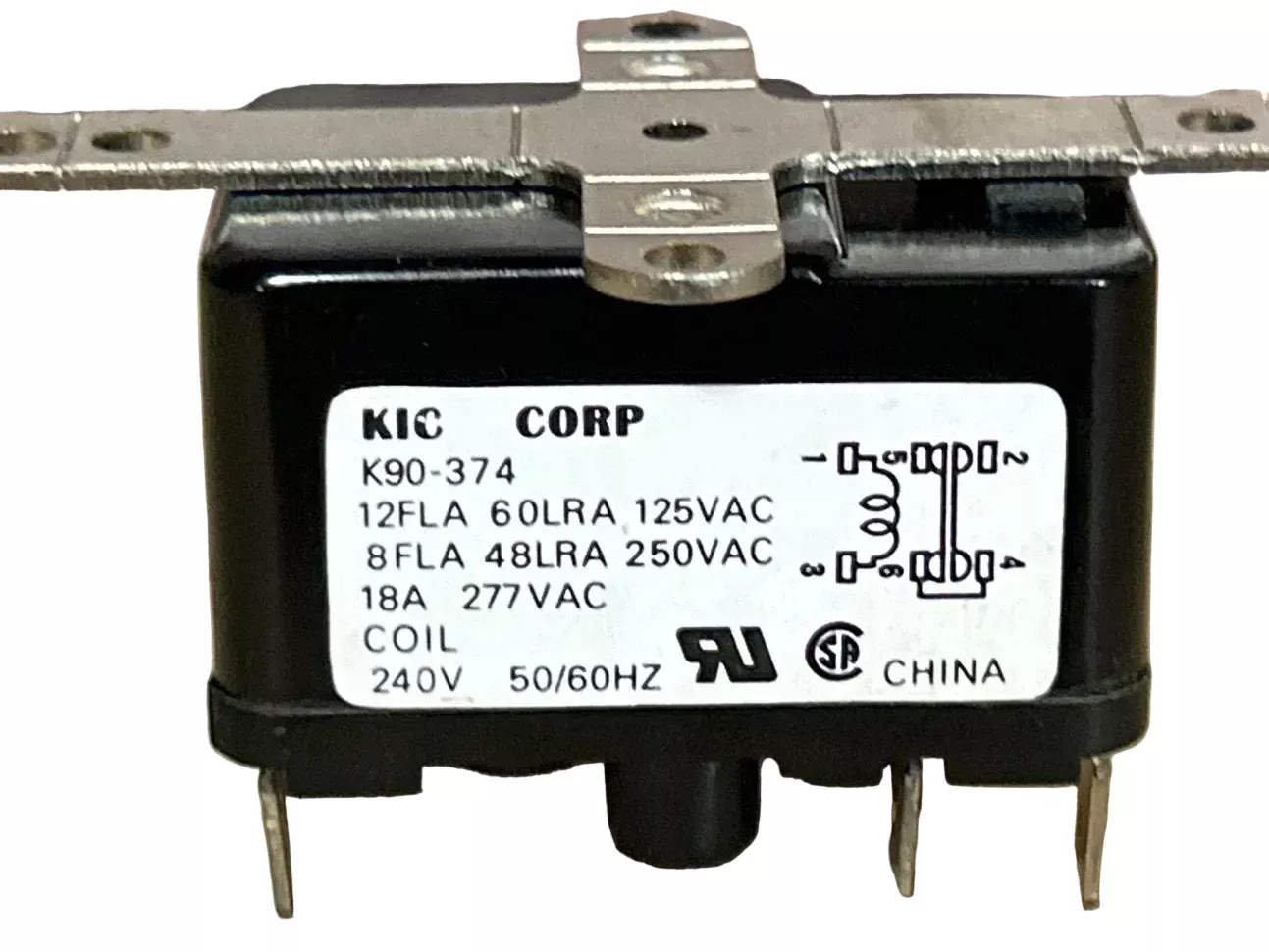 240 V, 50/60 Hz, 18 Amps, Relay