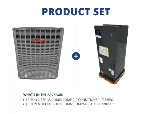 3 Ton 2-Stg SS Comm Comp Air Conditioner 17 SEER2 and 3 Ton Multiposit