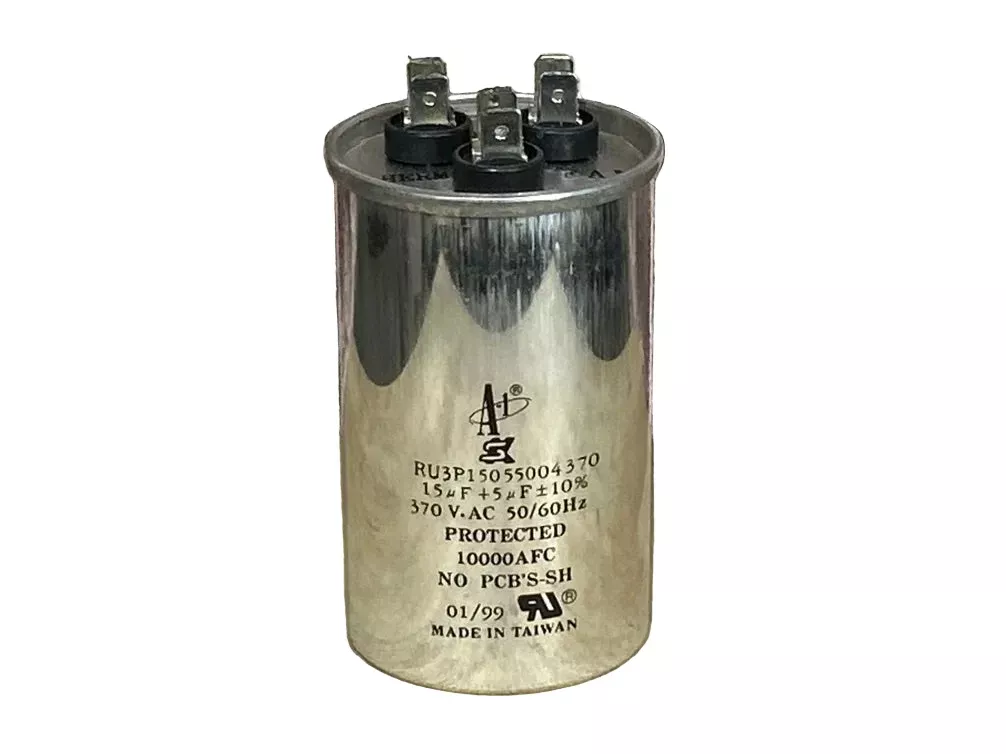 370 Vac, 15+5MFD 50/60 Hz, Round Capacitor