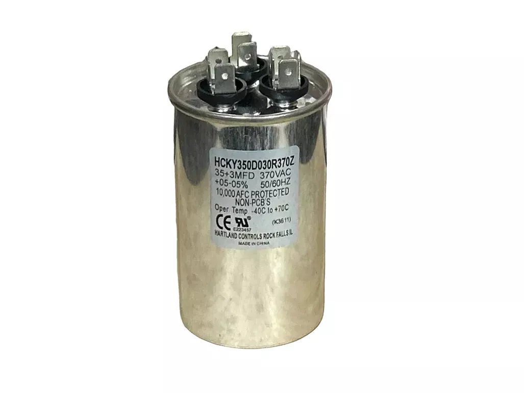 370 Vac, 35+3MFD 50/60 Hz, Round Capacitor