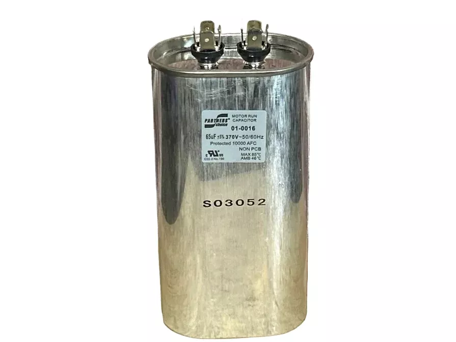 370 Vac, 65MFD 50/60 Hz, Oval Capacitor