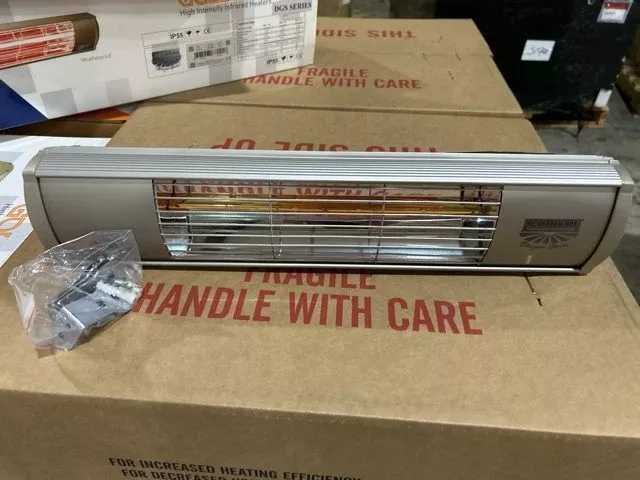 5,118 BTU Silver Infrared Space Heater, 1500 Watt, 120/50/1