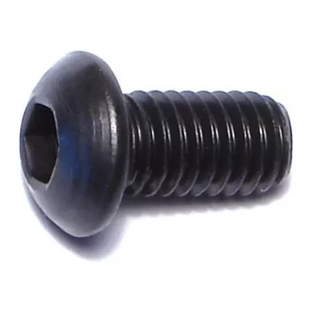 6mm-1.0 X 12mm Black Oxide Class 10.9 Steel Button Head Socket Cap Screws
