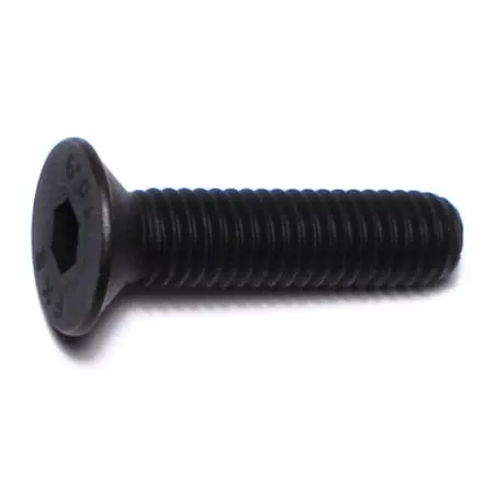 6mm-1.0 X 25mm Black Oxide Class 10.9 Steel Flat Head Hex Socket Cap Screws