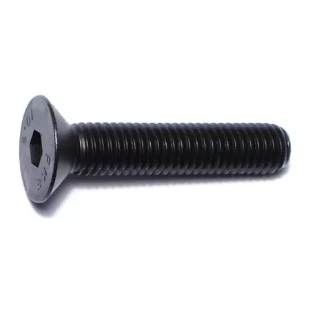 8mm-1.25 X 40mm Black Oxide Class 10.9 Steel Flat Socket Cap Screws