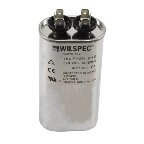 AAON P5130B 15 MFD 370V Oval Run Capacitor