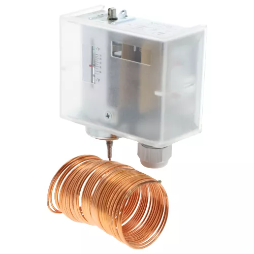 ACI 102483 Freeze Stat 20' Capillary Auto-Reset 1 SPDT Low-Limit Thermostat