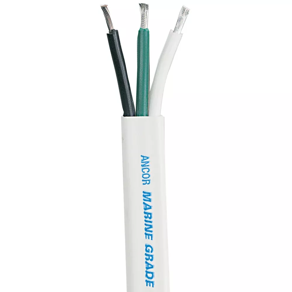 Ancor White Triplex Cable 83 AWG Flat 100 130910