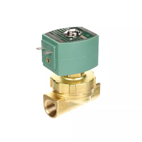 ASCO OFMSS8220G406HW24D 1/2" NC 2-Way 24VDC Brass Solenoid Valve