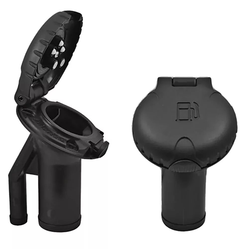 Attwood Deck Fill f/Pressure Relief Systems - Angled Body Scalloped Bl