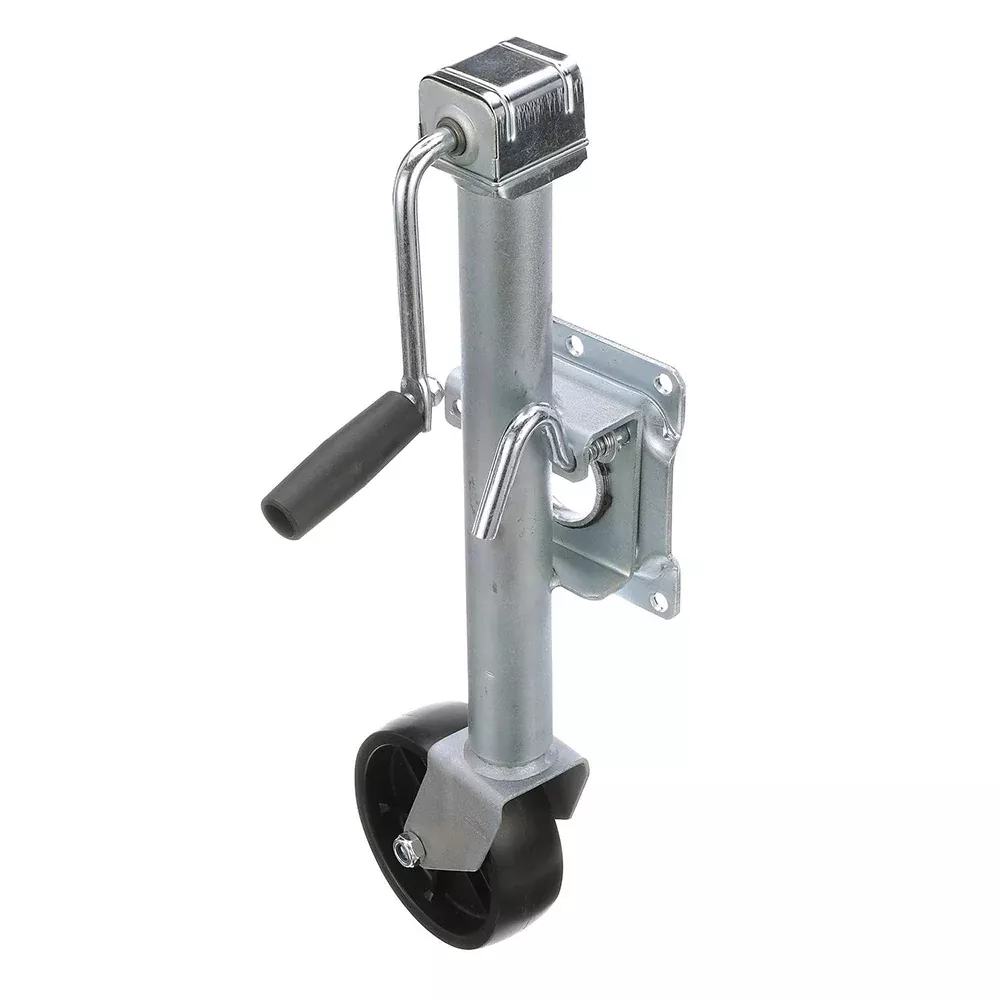 Attwood Fold-Up Trailer Jack - 1000 lb Capacity - Single Wheel [11127-
