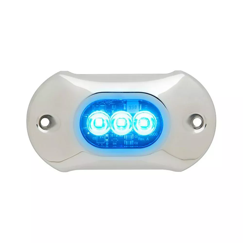 Attwood LightArmor HPX Underwater Light - 3 LED Blue [66UW03B-7]