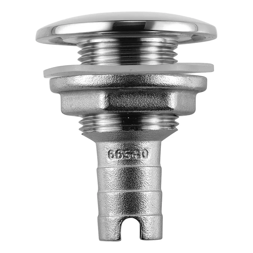 Attwood Stainless Steel Thru-Hull Short Straight Barbed - 3/4" Inner D