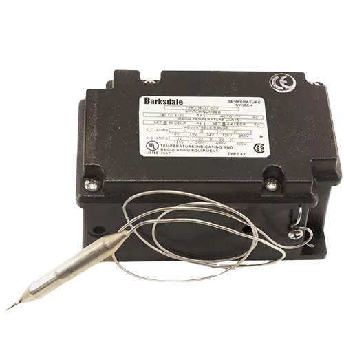Barksdale TPR-L1N-3X-Q10 -40/160°F NEMA 4X Temperature Switch 3' Cap