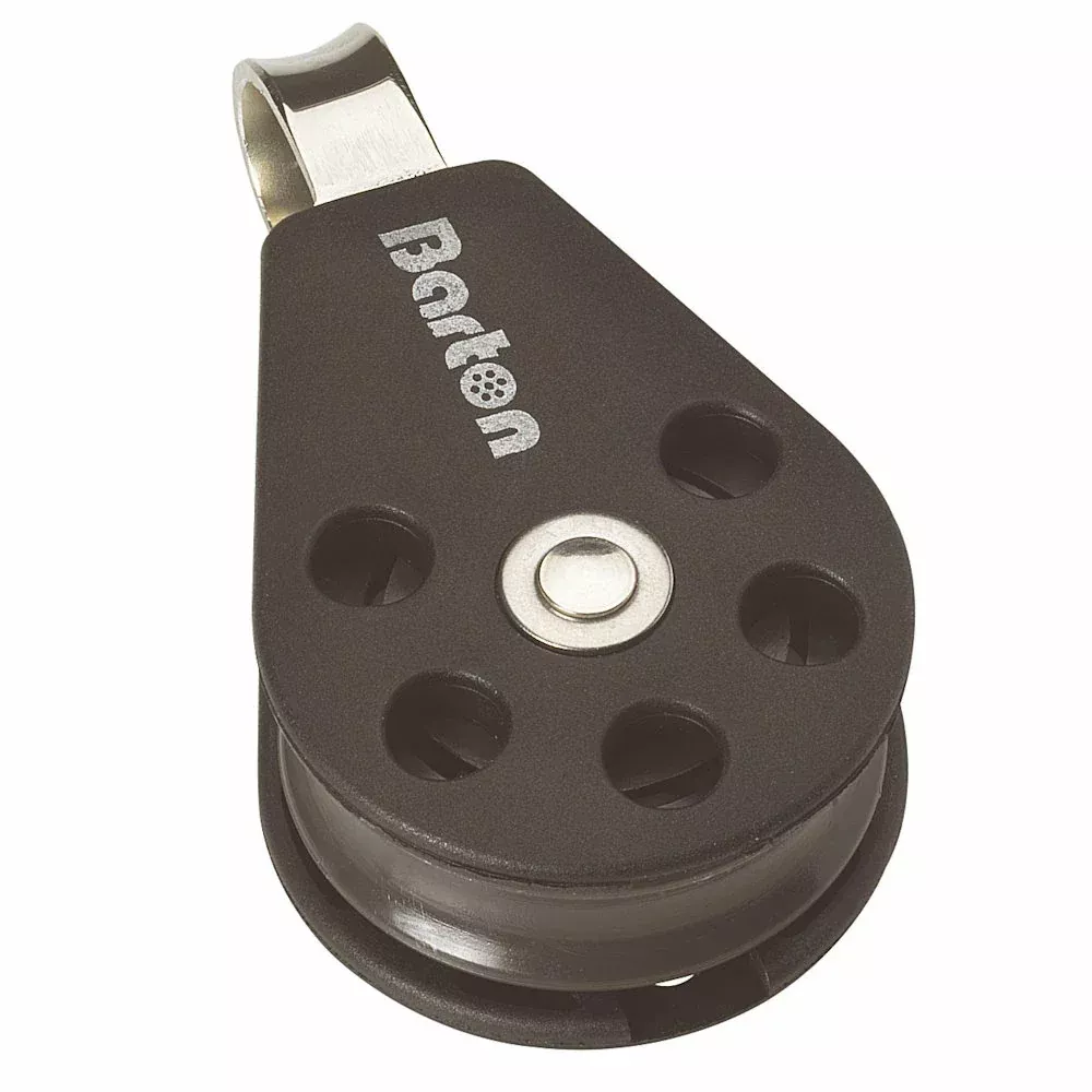 Barton Size 1 30mm Plain Bearing Pulley Block Single Fixed Eye [N01110