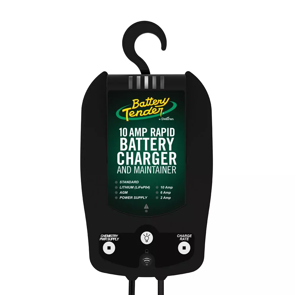 Battery Tender 12V, 10/6/2A Selectable Chemistry Battery Charger [022-