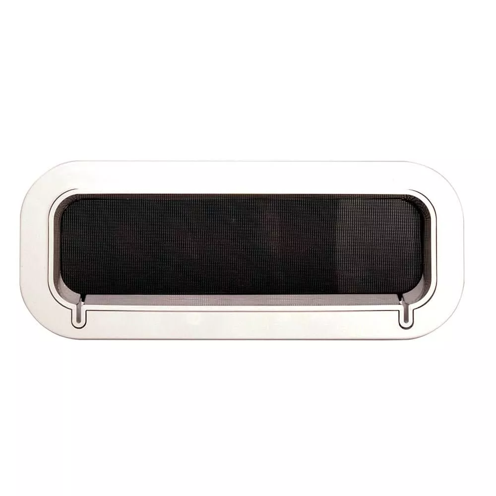 Beckson Drain Port - 4" x 14" x 2"-Depth - White/Clear - PO414DWC-20