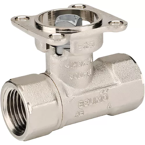 Belimo B215B Ball Valve, 1/2" NPT, 2-Way, 10 Cv, Equal Percentage Flow