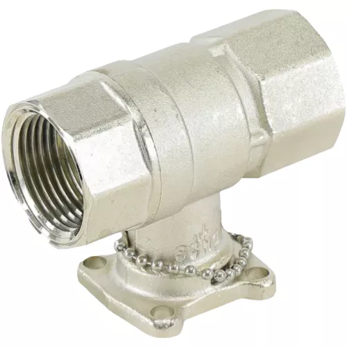 Belimo B225 Ball Valve, 1" NPT, 2-Way, 30 Cv, Equal % Flow, Brass/SS