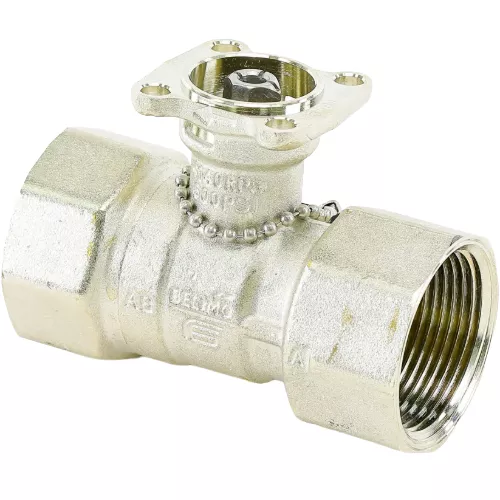 Belimo B230 Ball Valve, 1-1/4" NPT, 2-Way, 19 Cv, Equal % Flow, Brass/SS