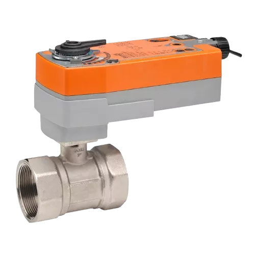 Belimo B250 Ball Valve, 2" NPT, 2-Way, 57 Cv, Equal Percentage Flow