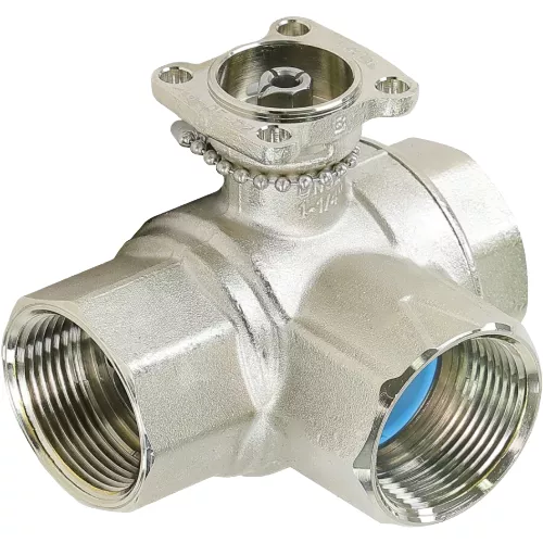Belimo B330 Ball Valve, 3-Way, 1-1/4" NPT, 19 Cv, Equal % / Modified Flow