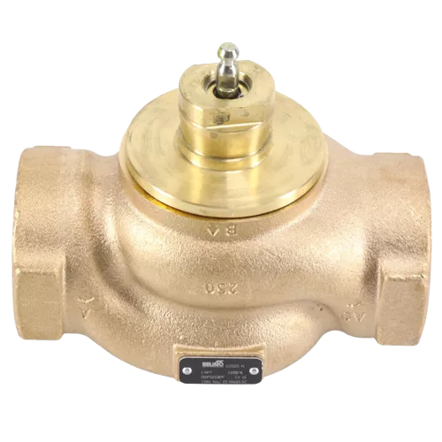 Belimo G250S-N Globe Valve, 2" NPT, 2-Way, 40 Cv, Modified Equal Percentage, Bronze/SS