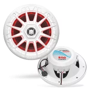 Boss Audio MRGB55W 5.25" Marine Speakers w/RGB Lighting - White [MRGB5