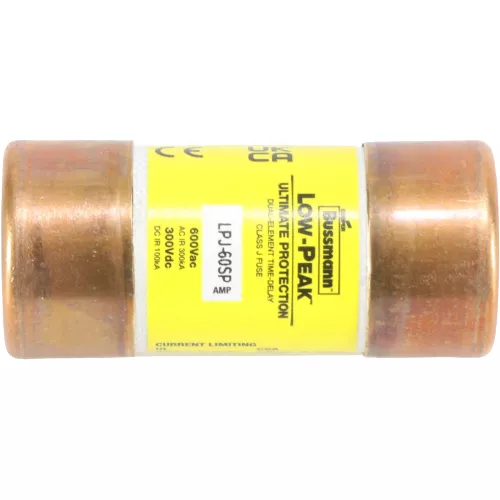 Bussmann Fuse LPJ-60SP Time Delay Class J Fuse, 60A, 600VAC