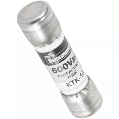 Bussmann KTK-10 Fast-Acting Midget Fuse, 600V, 10 Amp