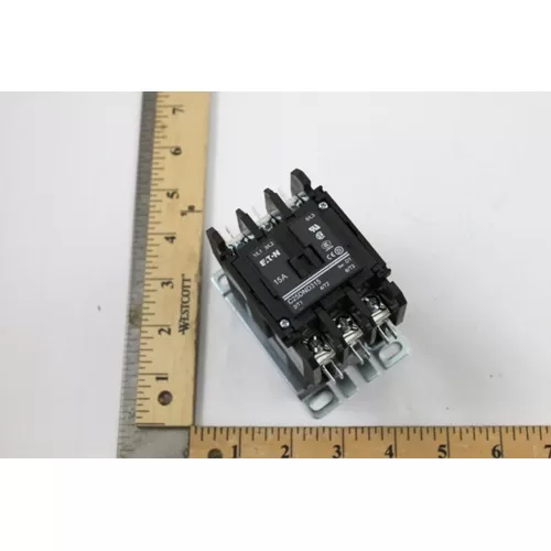 Cutler Hammer-Eaton C25DND315A 3-Pole 15A Definite Purpose Contactor 110/120V