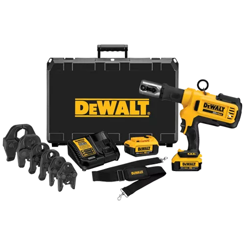 DEWALT DCE200M2K 20V MAX Cordless Press Tool Kit with 6 Press Jaws & 2 Batteries
