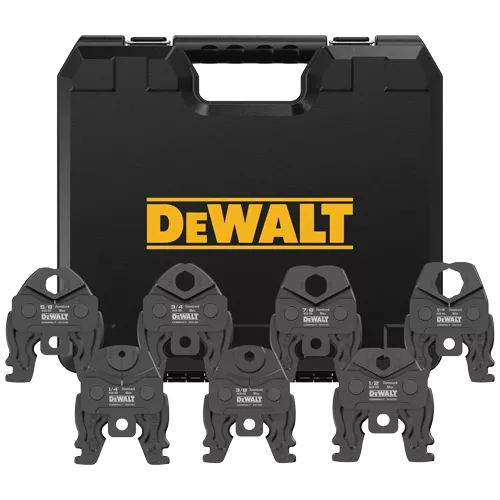 DEWALT DCE217K Compact ZoomLock MAX & MaxiPro 1/4in–1-1/8in ACR Press Jaws Kit