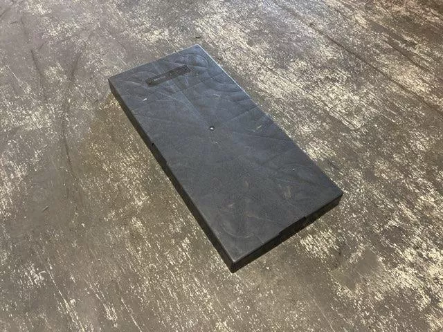EcoPad 18 x 38 x 3 Inch Black Plastic Equipment Pad