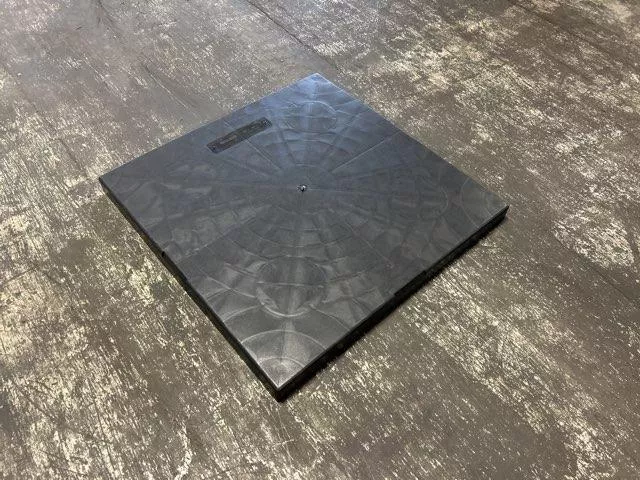 EcoPad 30" x 30" x 2" Black Plastic Equipment Pad