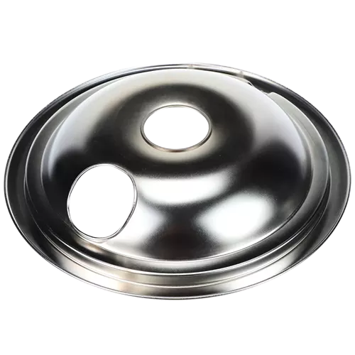 GE Appliances WB31T10011 8-Inch Chrome Burner Bowl for Electric Ranges