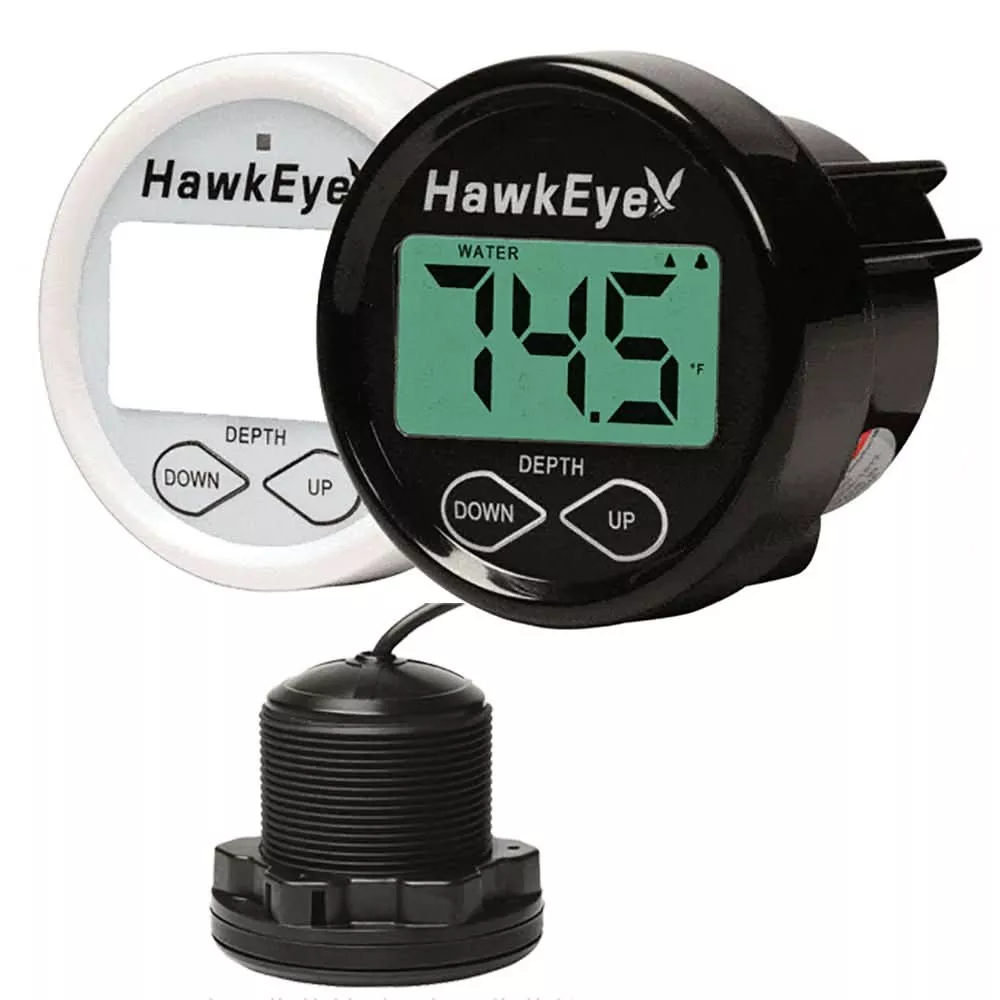 Hawkeye DepthTrax In-Dash Digital Depth & Temp Gauge - Thru-Hull - DT2