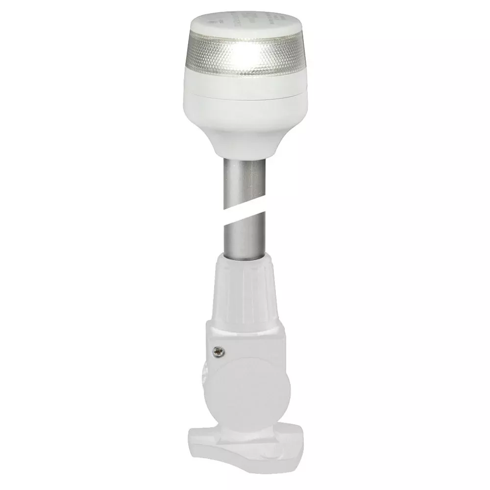 Hella Marine 2nm All Round White Fold Down Pole Navigation Lamp - 8" -