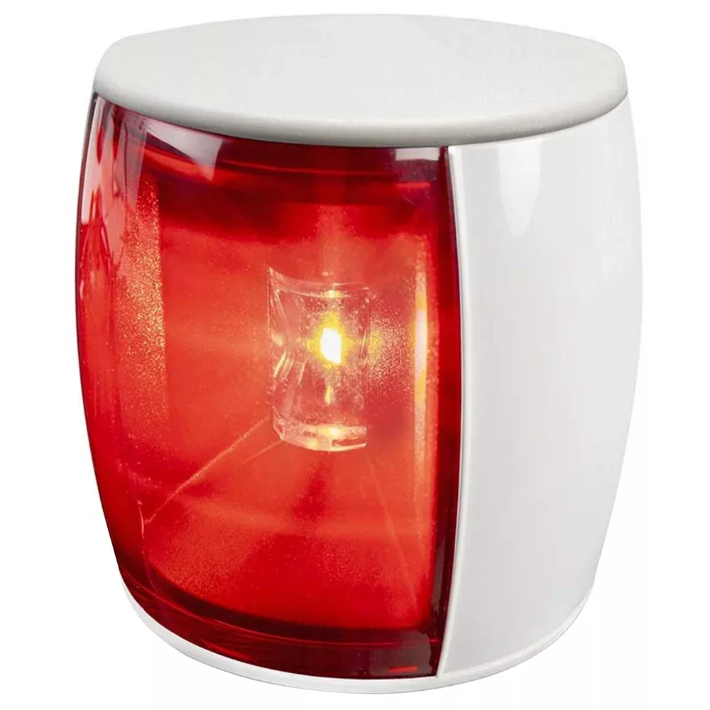 Hella Marine NaviLED PRO Port Navigation Lamp - White Shroud - Red Len
