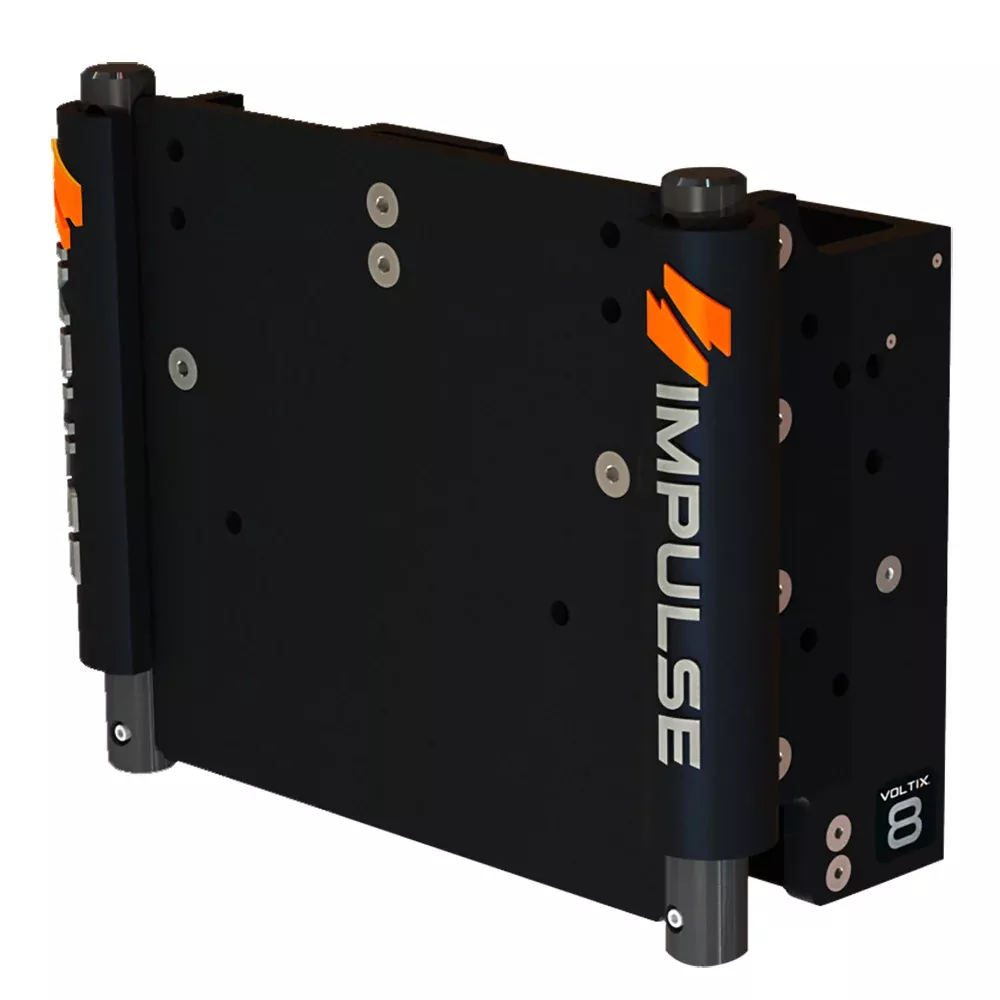 IMPULSE 8" Set Back Electric Jack Plate w/Standard Control - Black Ano