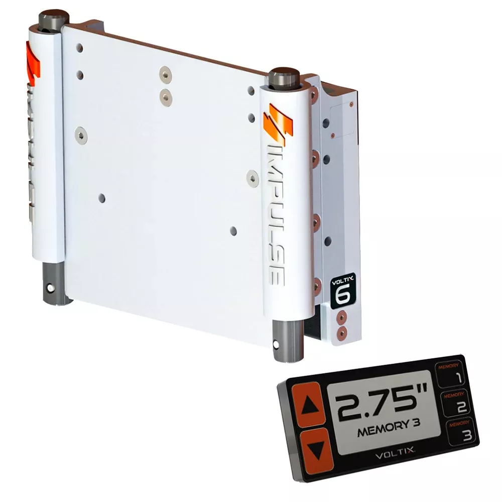 IMPULSE XL 6" Set Back Electric Jack Plate w/Smart Control - White Cer
