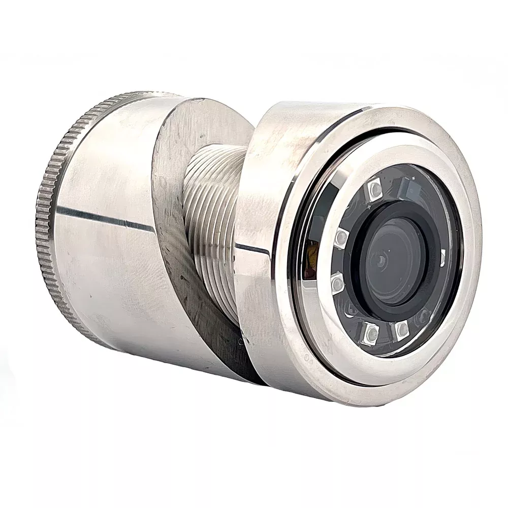 Iris 3MP Compact 316L Stainless Steel Thru-Hull/Panel IP Camera - 3.6m