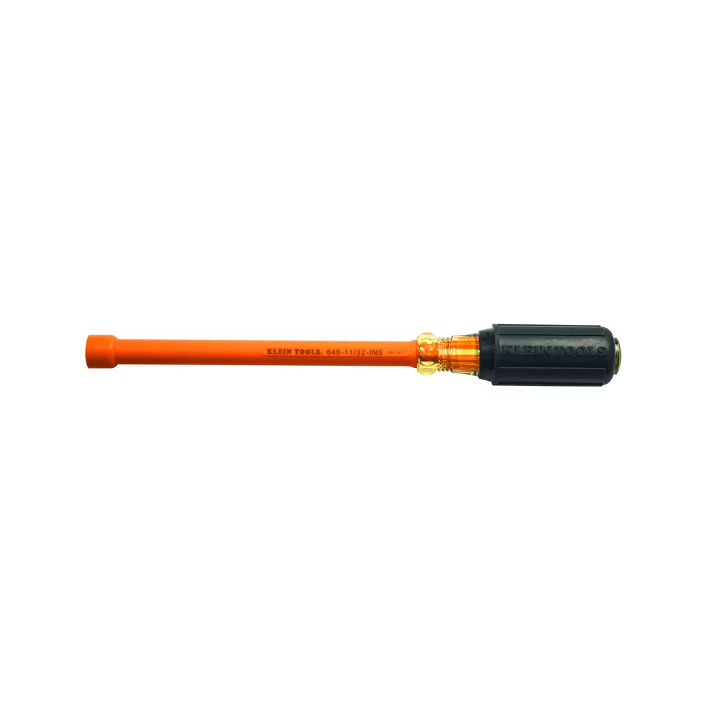 Klein 646-11/32-INS 11/32" Insulated Driver, 6" Hollow Shaft